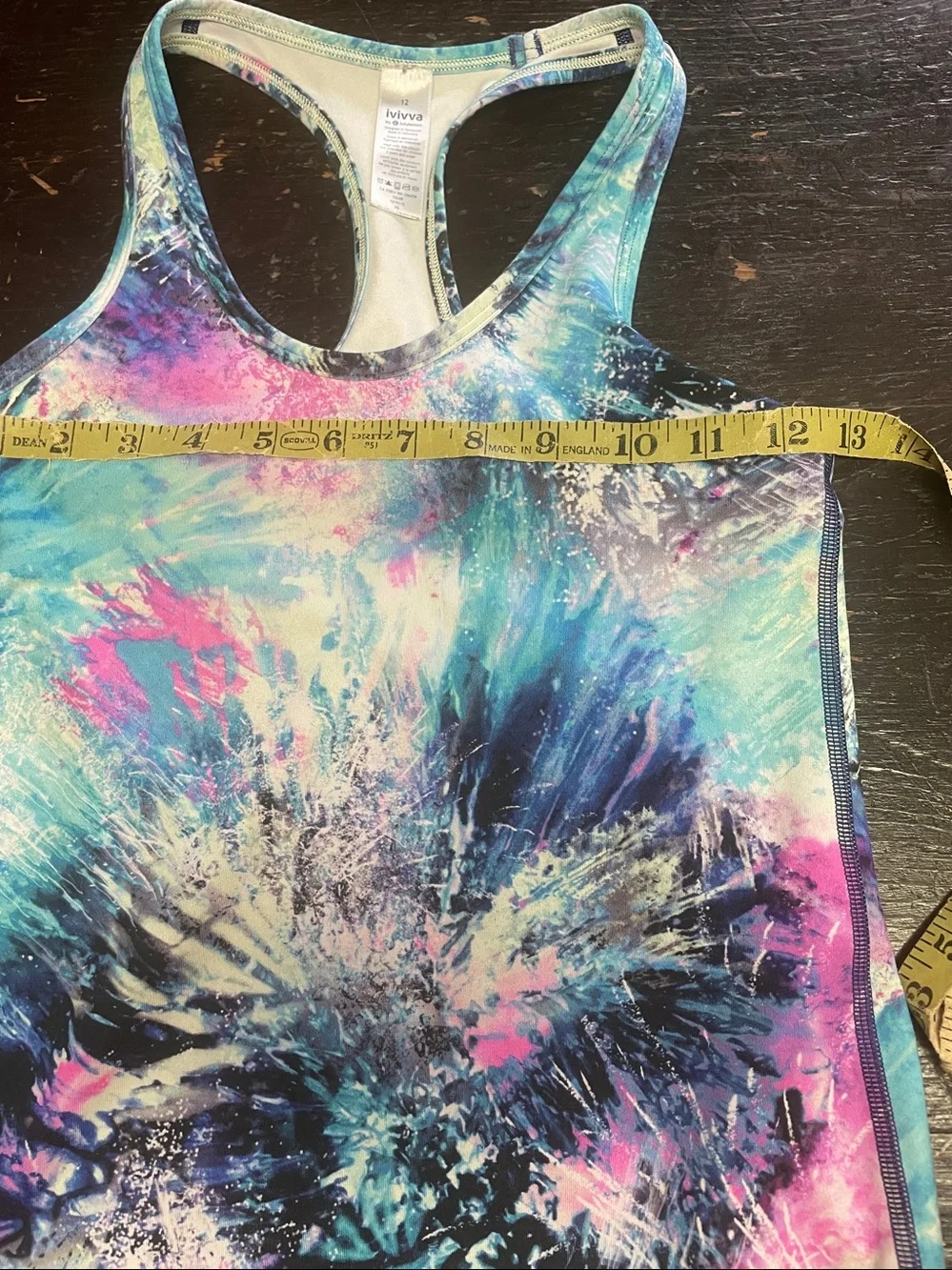 Ivivva by Lululemon Girls Multicolor Athletic Tank Size 12